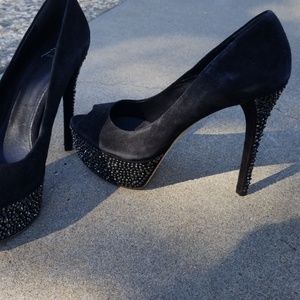 B Brian Atwood crystal heels size 8.5